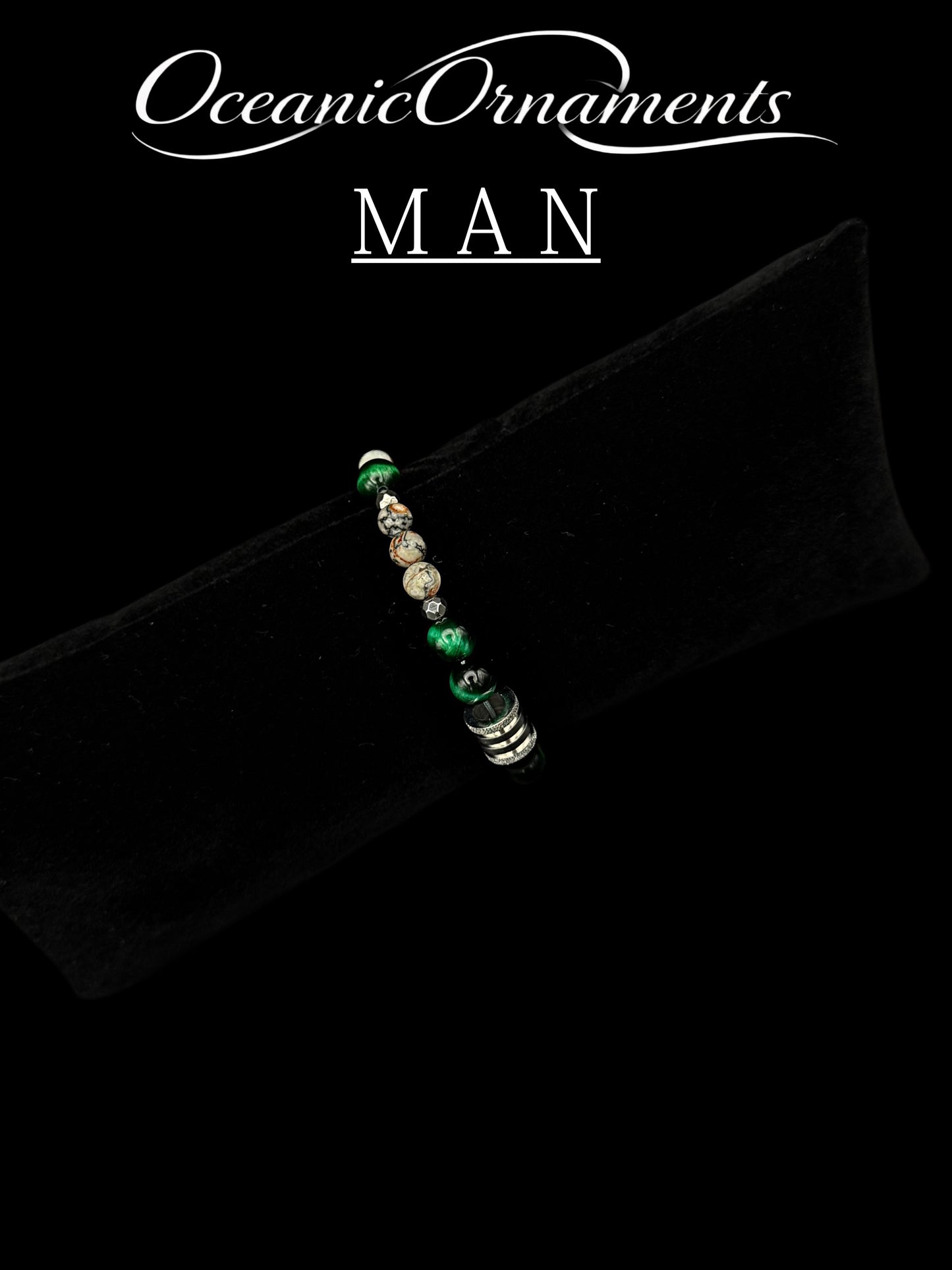 Earth & Green - Herren Heilsteinarmband