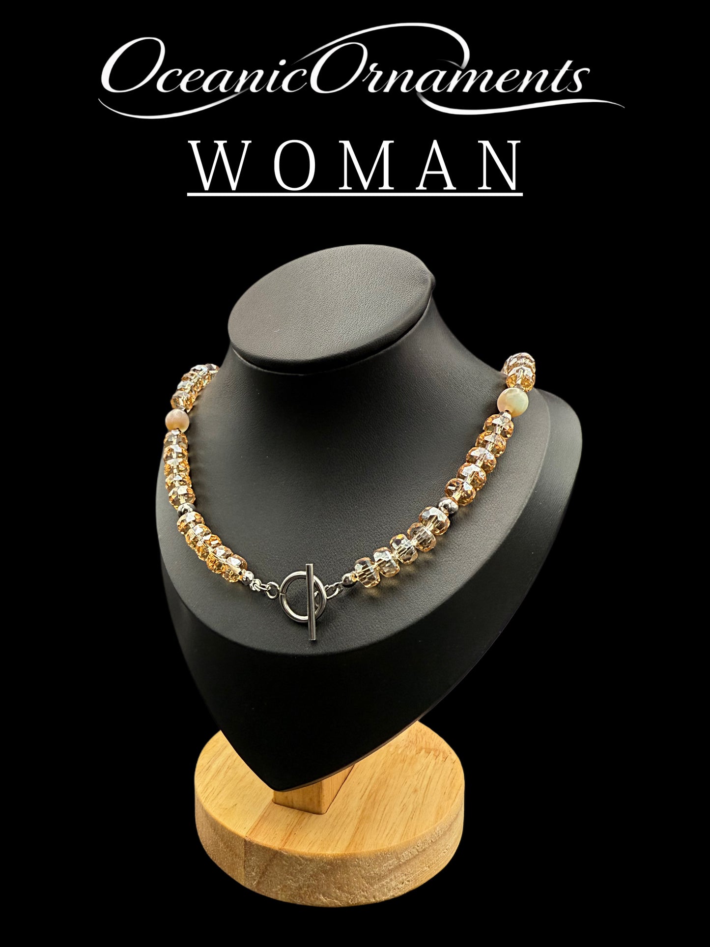 Damenhalskette „Golden Glow“