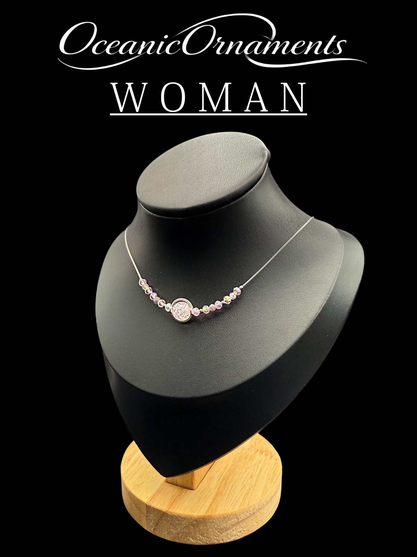 OceanicOrnaments Halskette „Amethyst Glow“