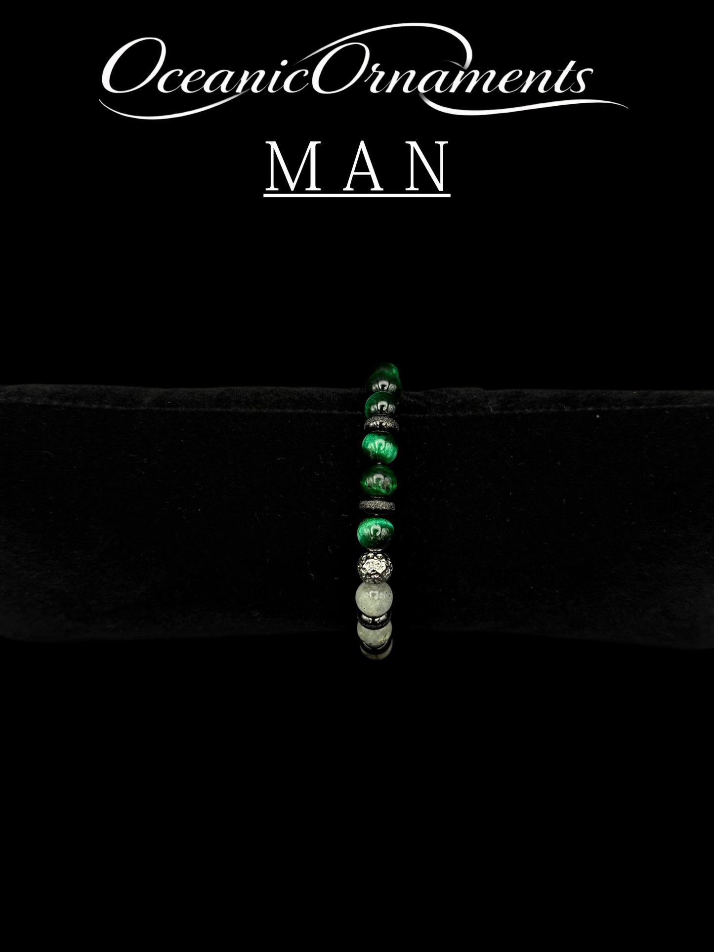 Forest Depth - Herren Heilsteinarmband