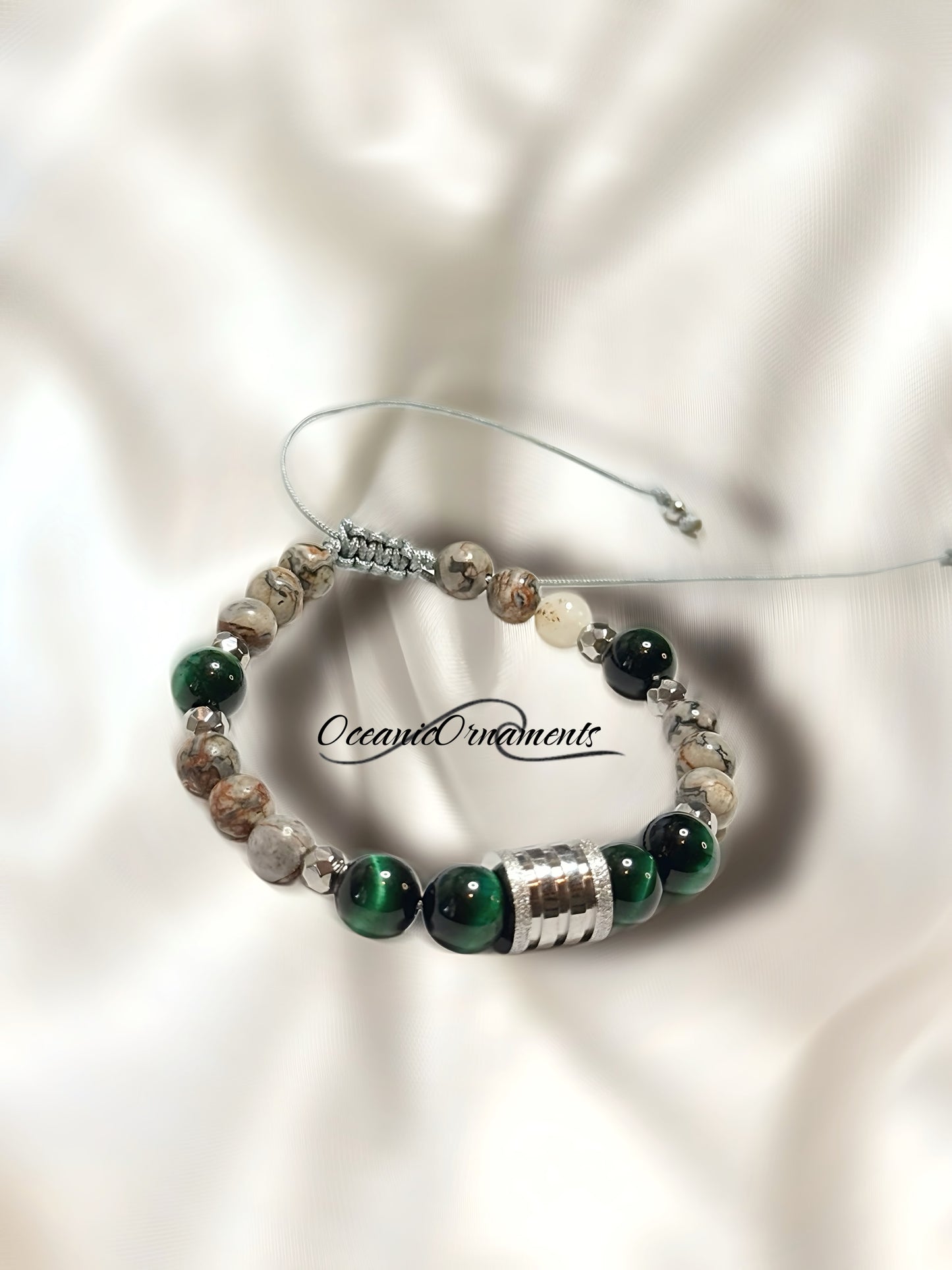 Earth & Green - Herren Heilsteinarmband