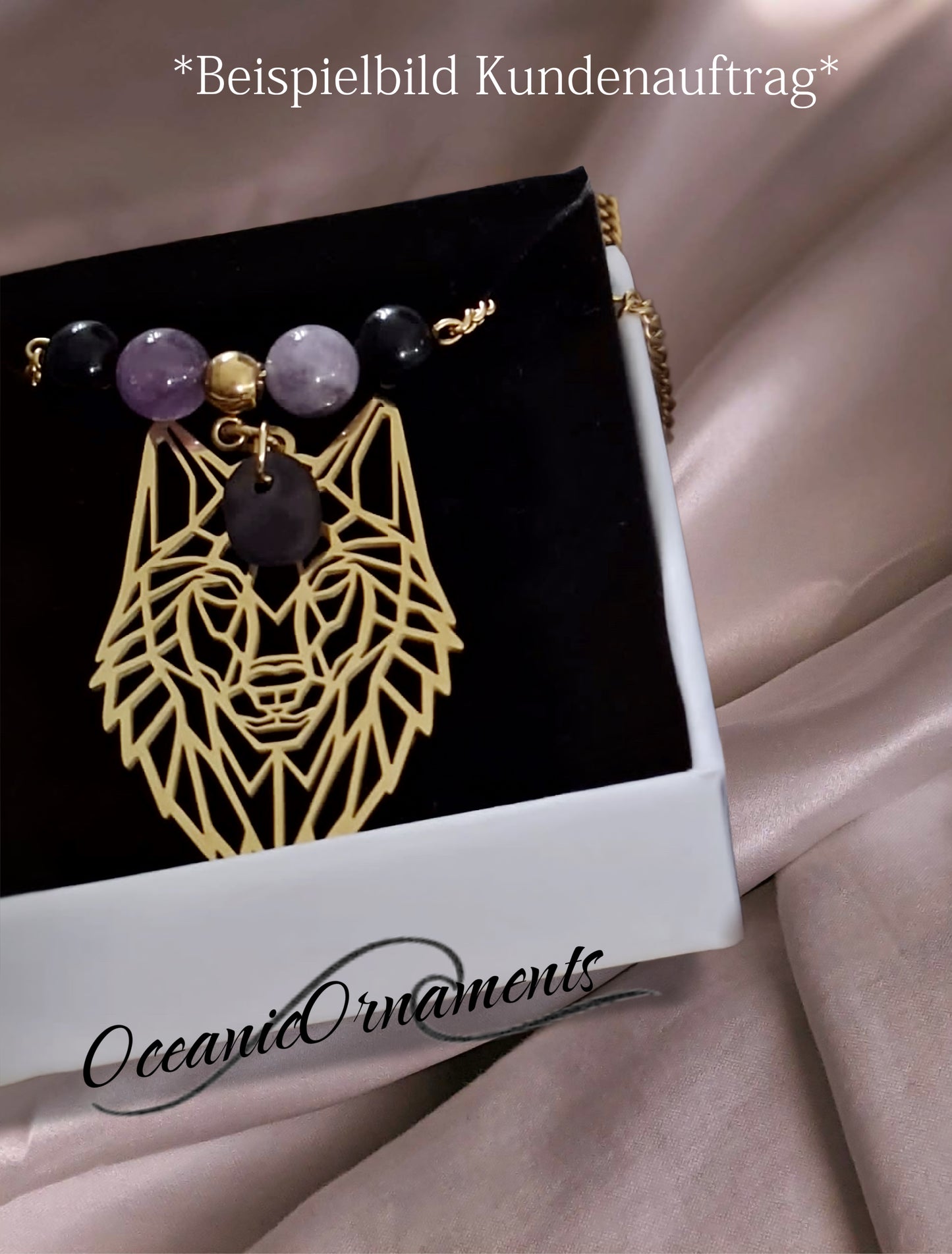 Nachtwächter – Wolfskopf-Kette aus Edelstahl