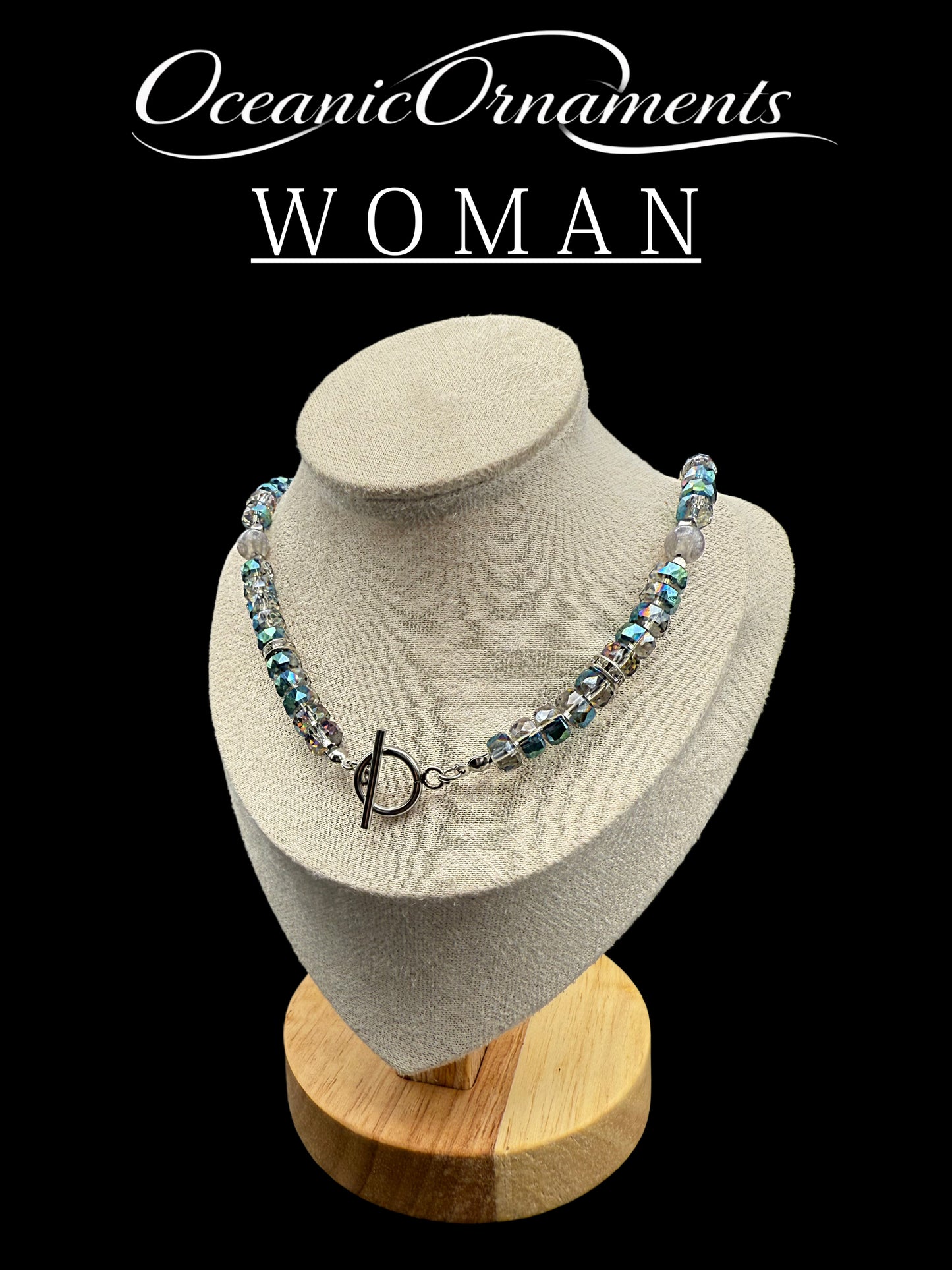 Damenhalskette „Sea Crystal“