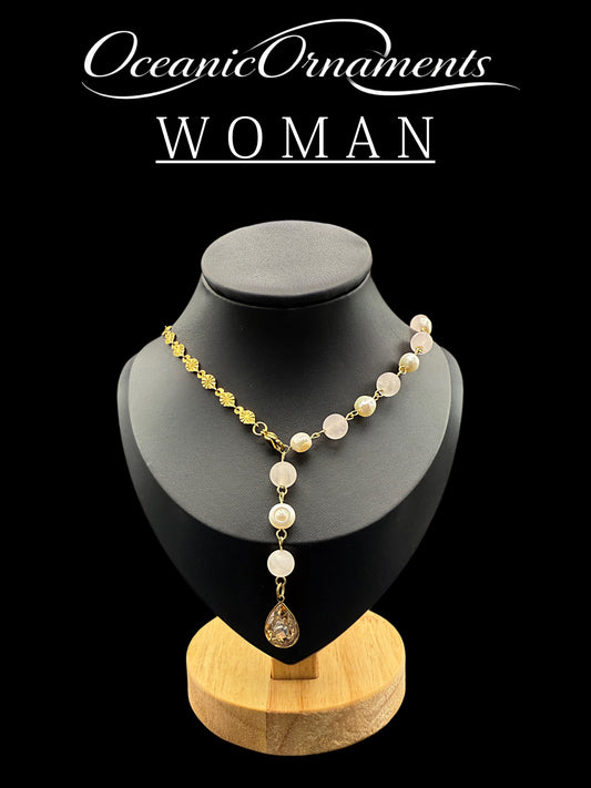 OceanicOrnaments Y-Halskette „Silver Moon“