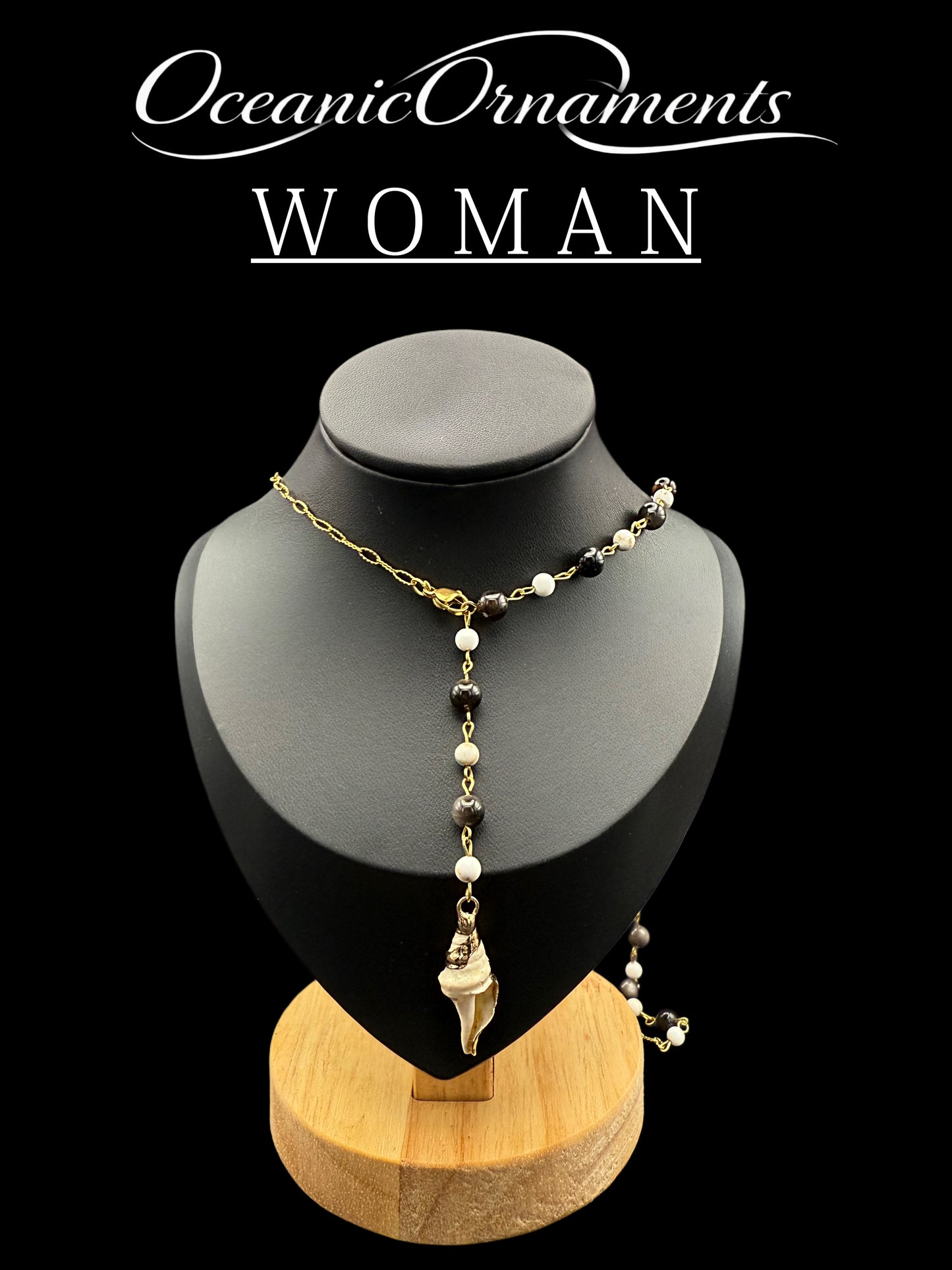 OceanicOrnaments Y-Halskette „Ocean Shadow“