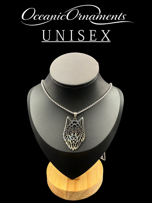 Nachtwächter – Wolfskopf-Kette aus Edelstahl