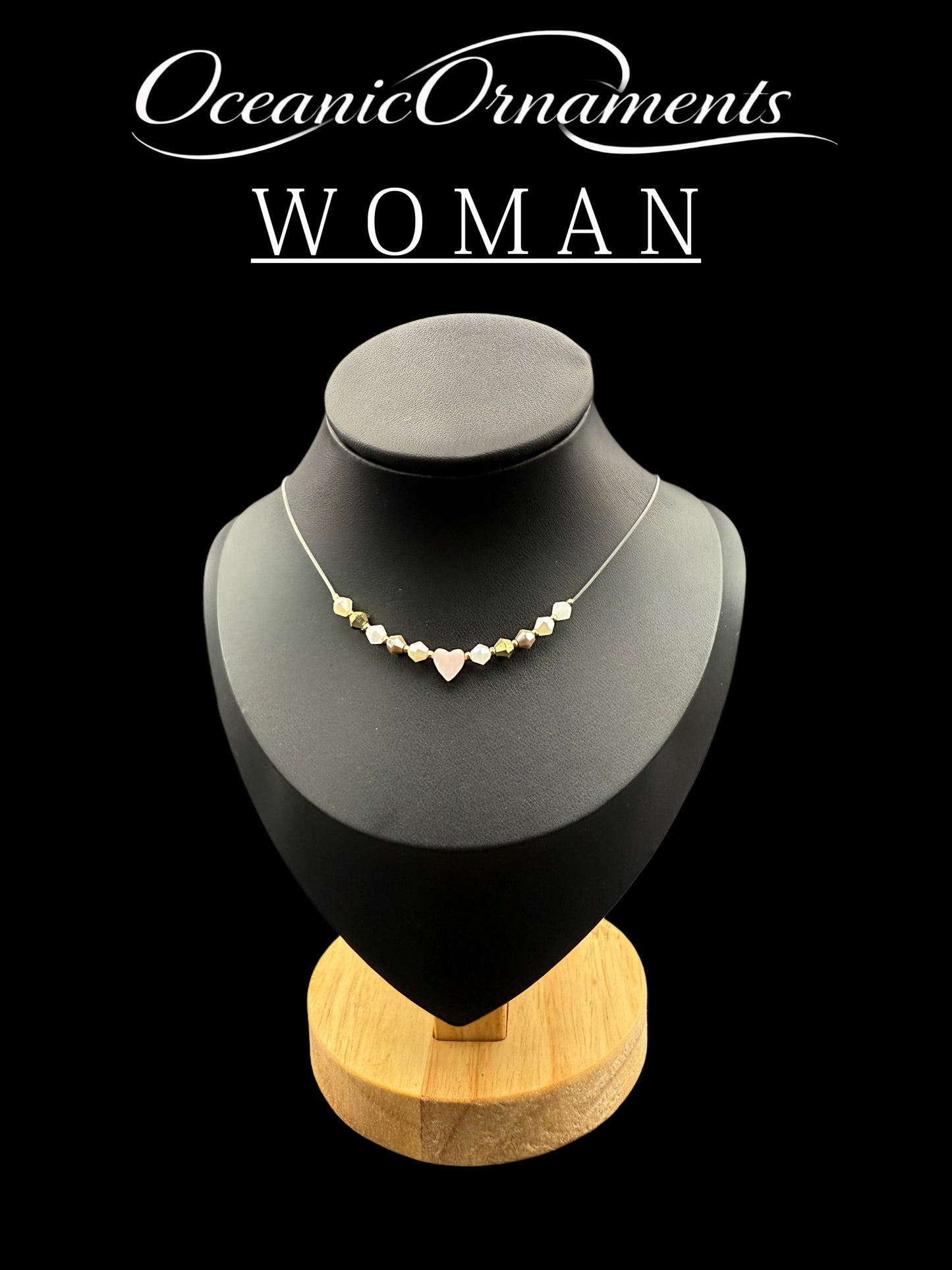 OceanicOrnaments Halskette „Floating Heart“