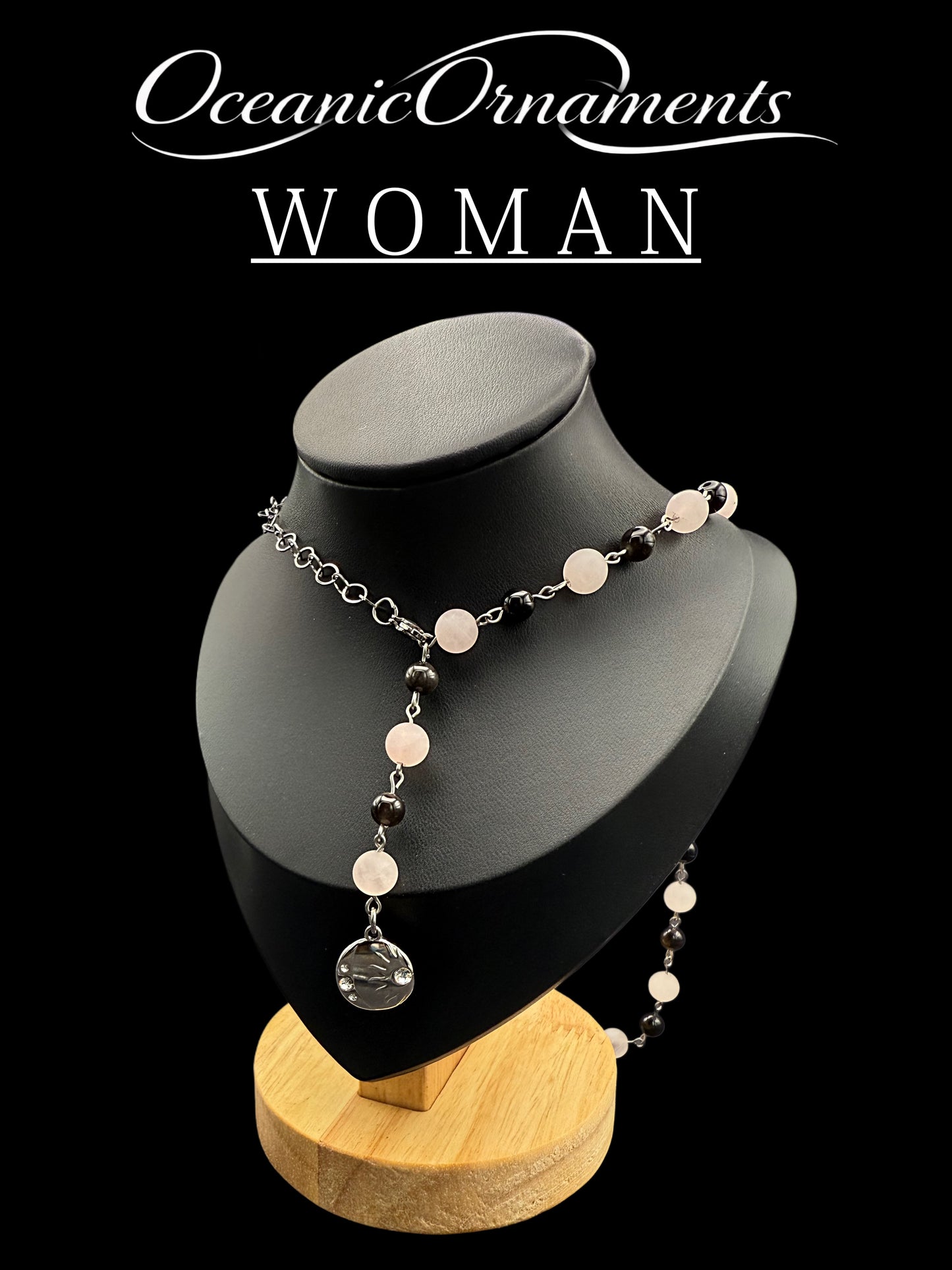 OceanicOrnaments Y-Halskette „Silver Moon“
