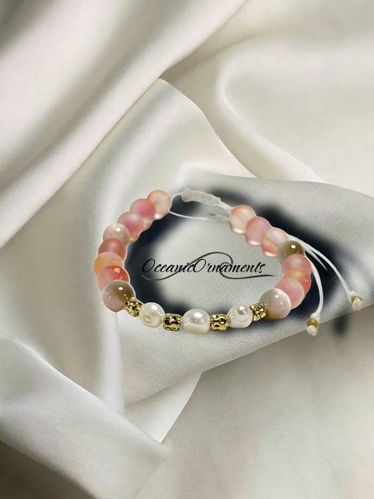 Rosé Tide - Perlenarmband