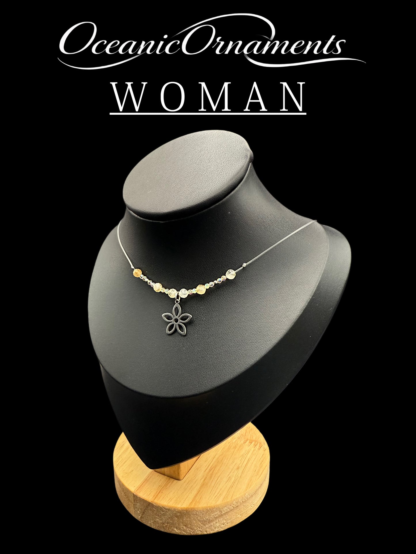 OceanicOrnaments Halskette „Golden Bloom“