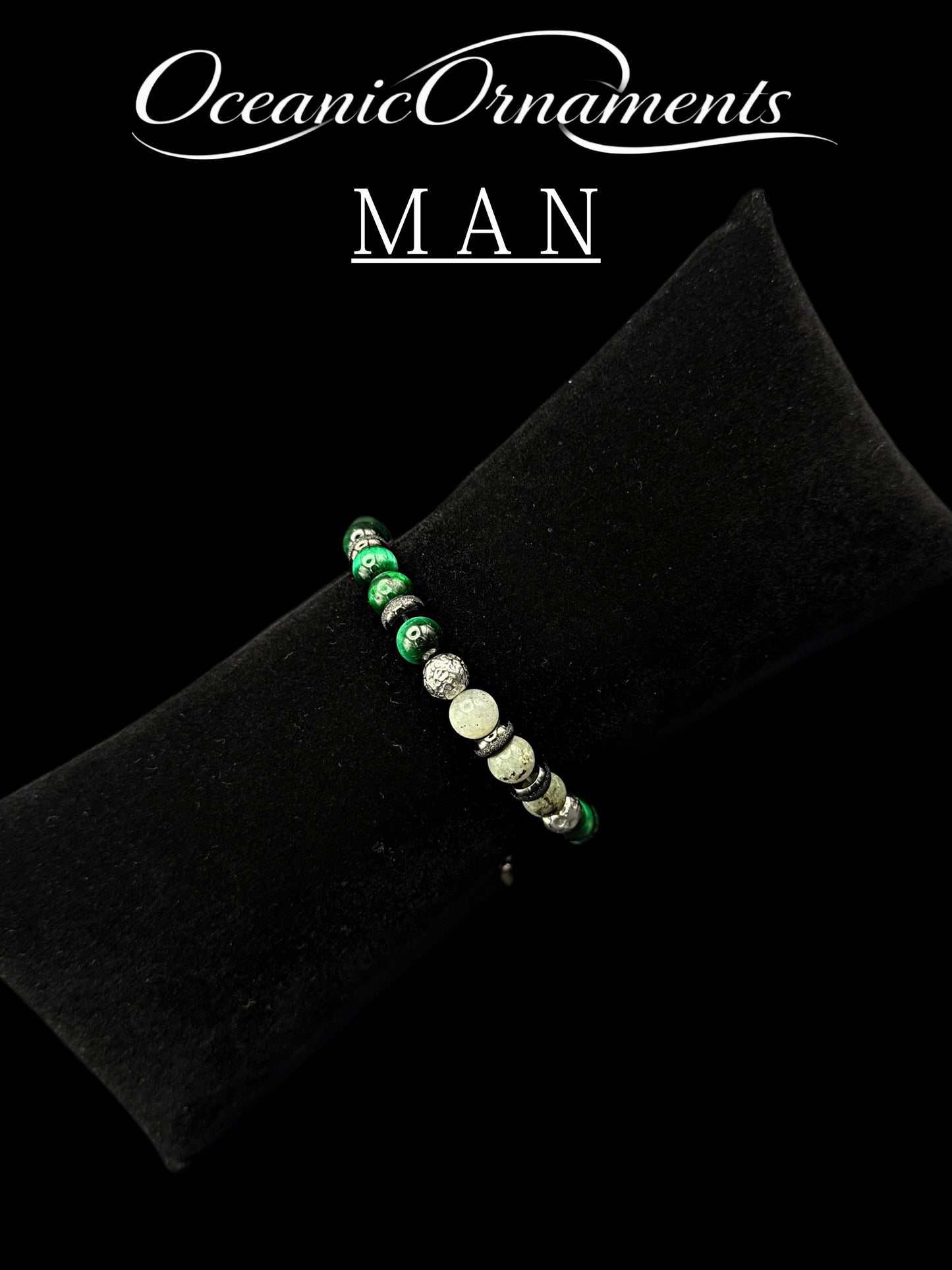 Forest Depth - Herren Heilsteinarmband