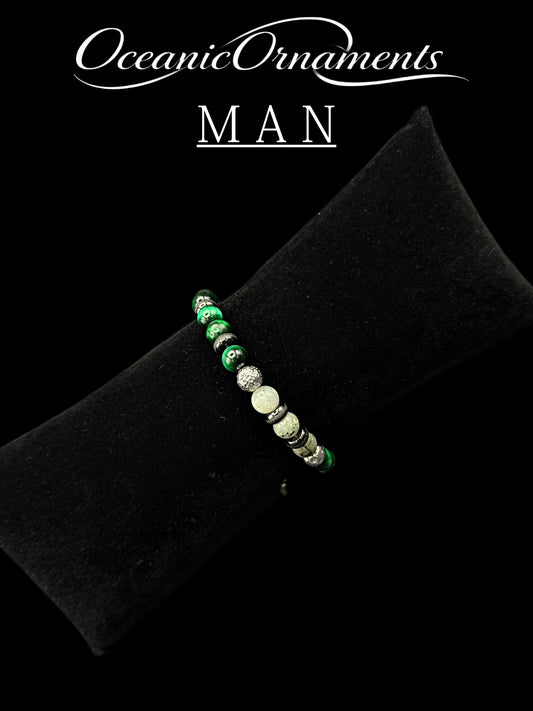 Forest Depth - Herren Heilsteinarmband