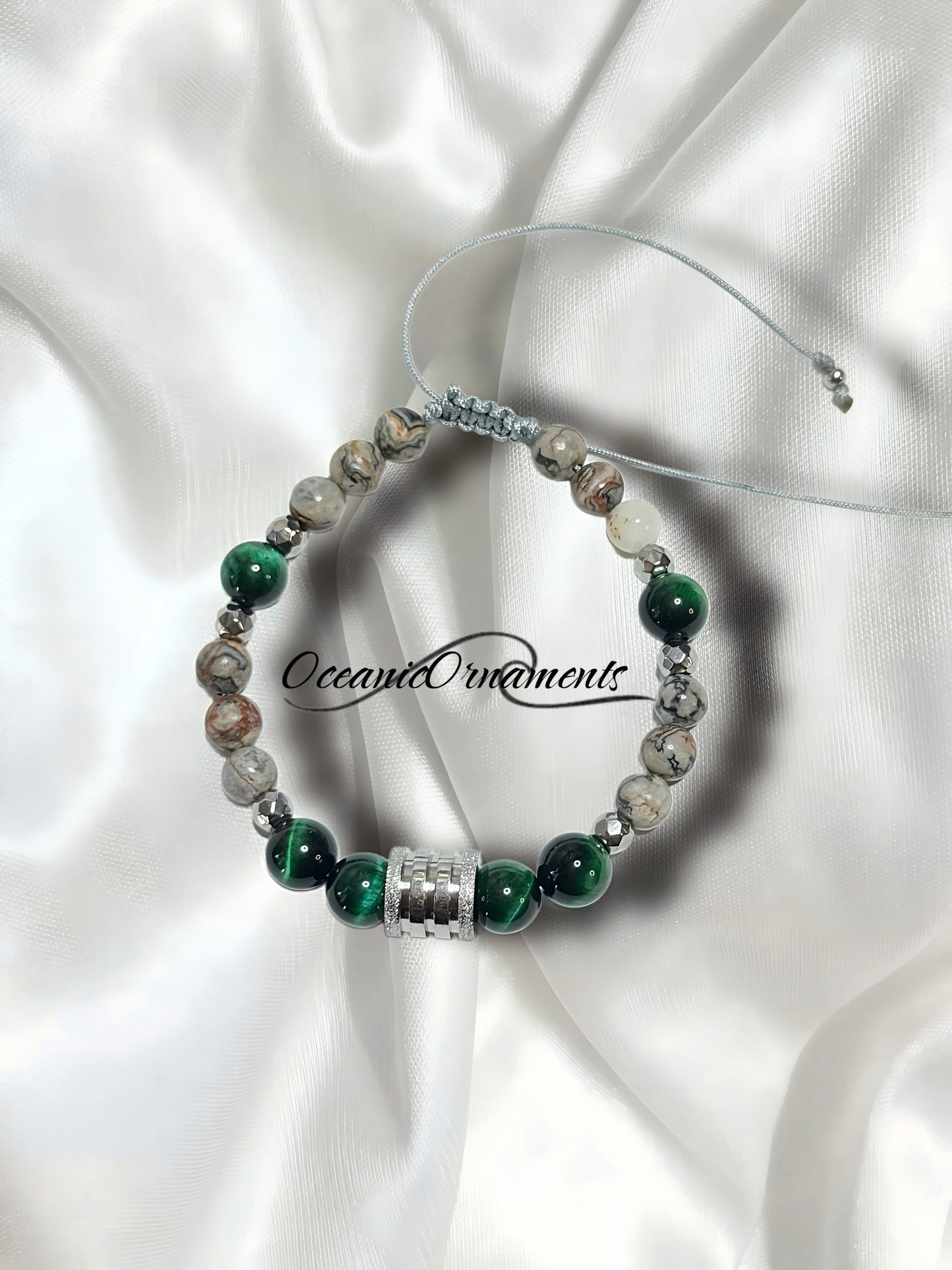 Earth & Green - Herren Heilsteinarmband
