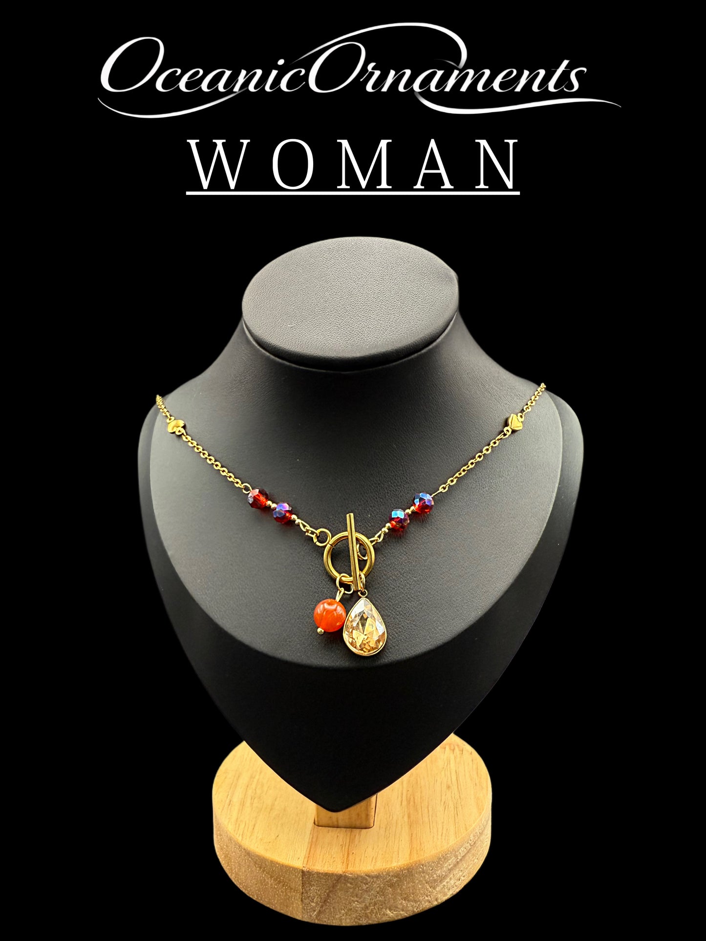 OceanicOrnaments Halskette „Scarlet Flame“