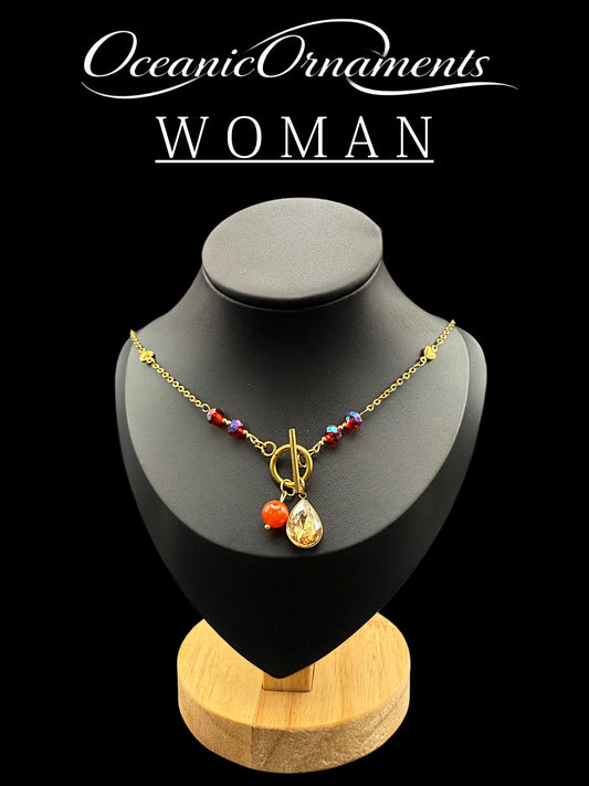 OceanicOrnaments Halskette „Scarlet Flame“