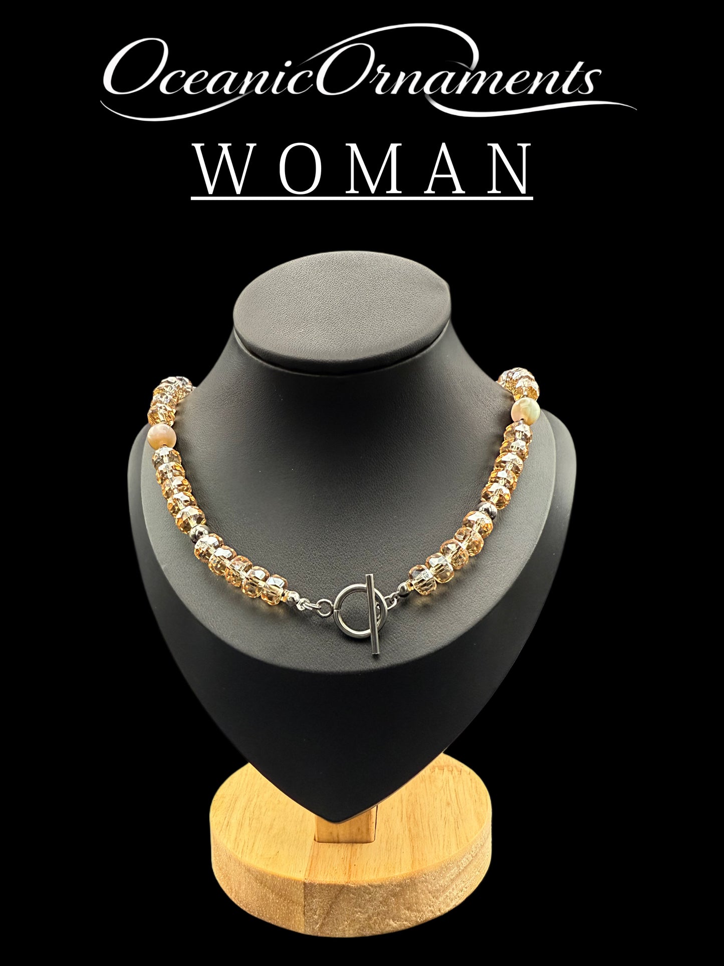 Damenhalskette „Golden Glow“