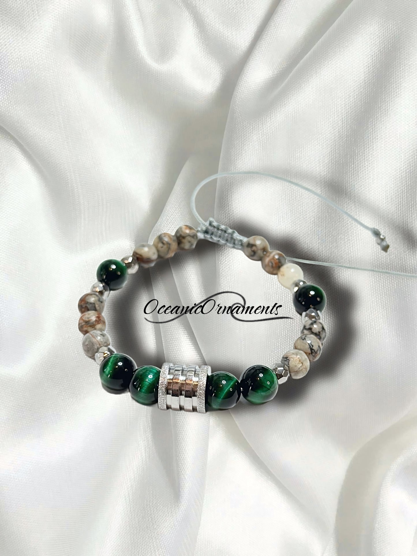 Earth & Green - Herren Heilsteinarmband