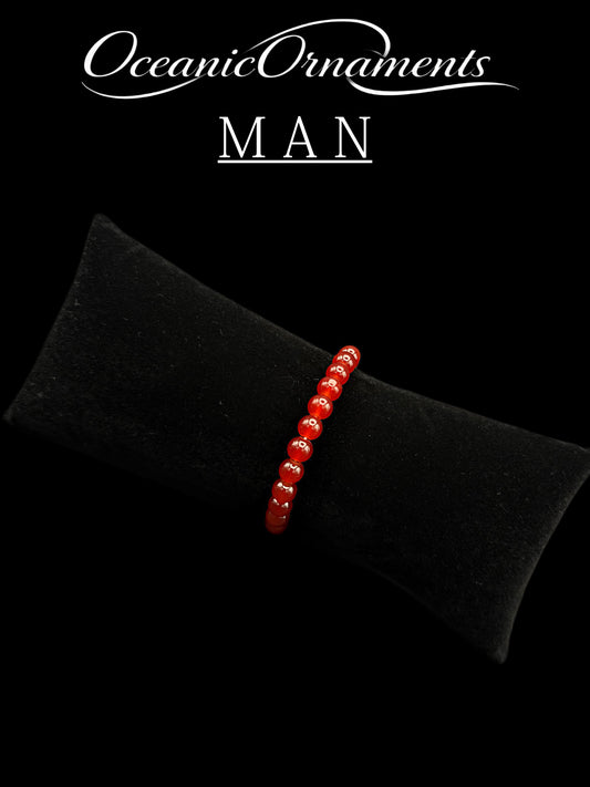 Herrenarmband „Karneol – Flame“