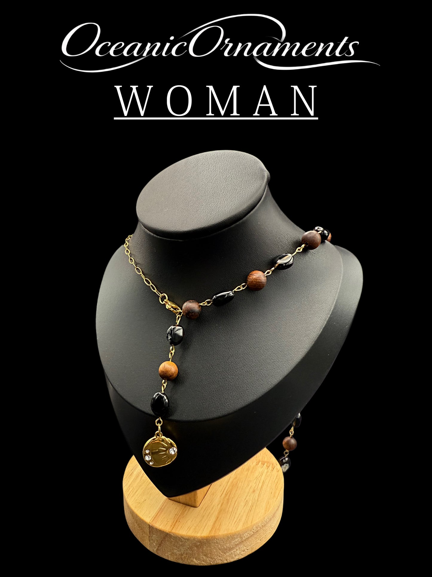 OceanicOrnaments Y-Halskette „Earth Eclipse“