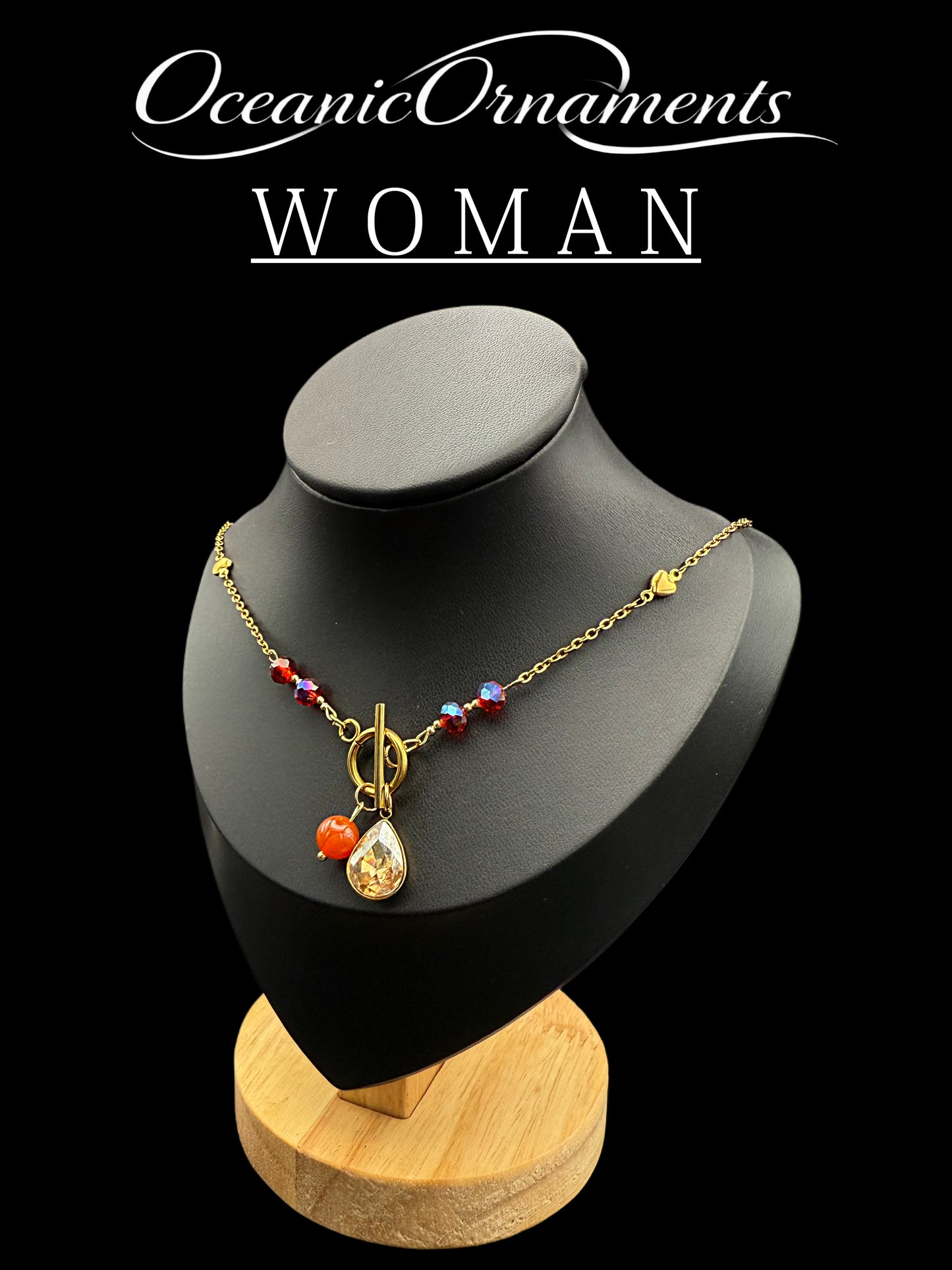 OceanicOrnaments Halskette „Scarlet Flame“