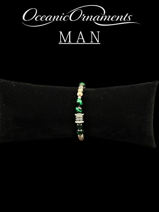 Earth & Green - Herren Heilsteinarmband